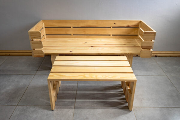 Outdoor Bench & Table Set