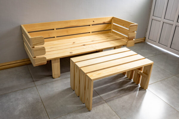 Outdoor Bench & Table Set