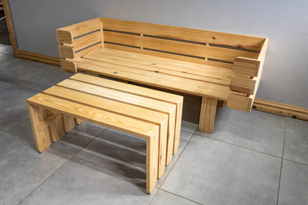 Outdoor Bench & Table Set