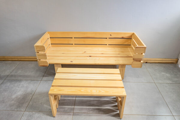 Outdoor Bench & Table Set