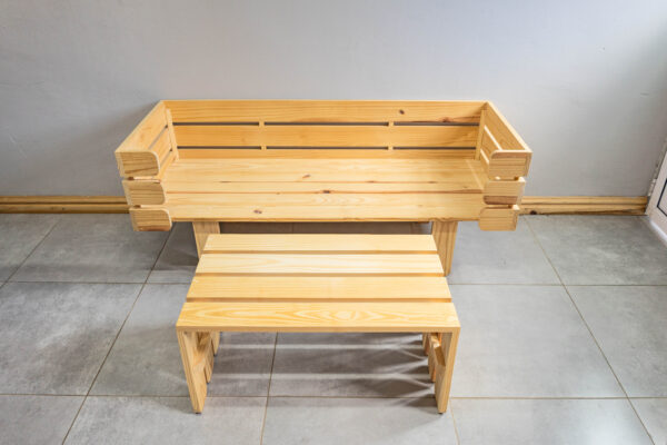Outdoor Bench & Table Set