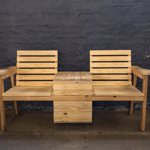 Outdoor Bench with Cooler Box