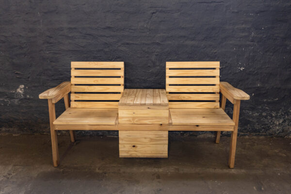 Outdoor Bench with Cooler Box