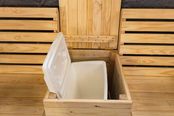 Outdoor Bench with Cooler Box