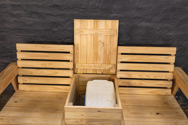 Outdoor Bench with Cooler Box