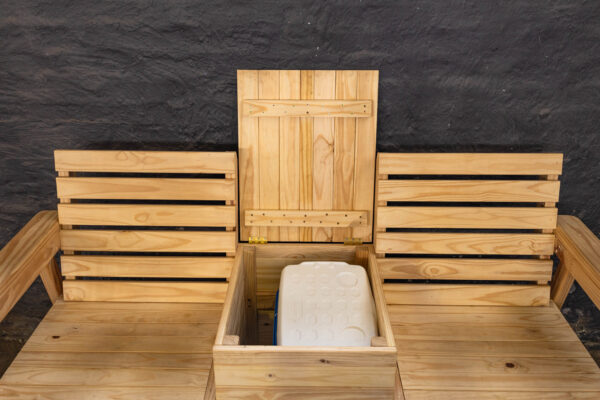 Outdoor Bench with Cooler Box