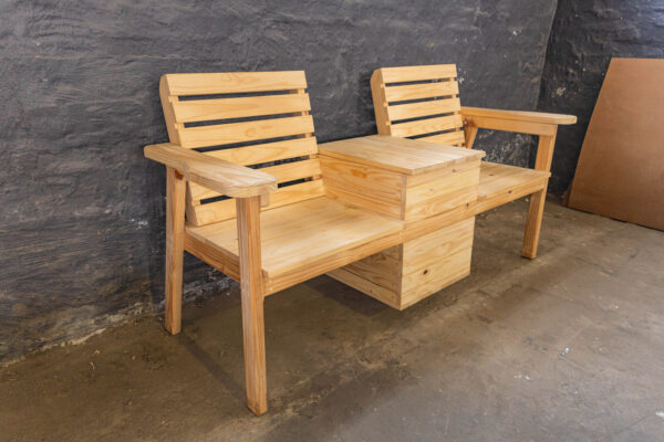 Outdoor Bench with Cooler Box