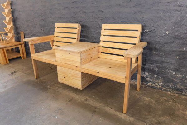 Outdoor Bench with Cooler Box