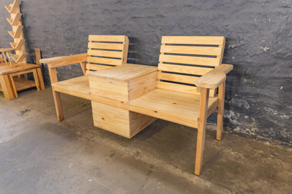 Outdoor Bench with Cooler Box