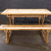Wooden Table And Bench