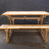 Wooden Table And Bench